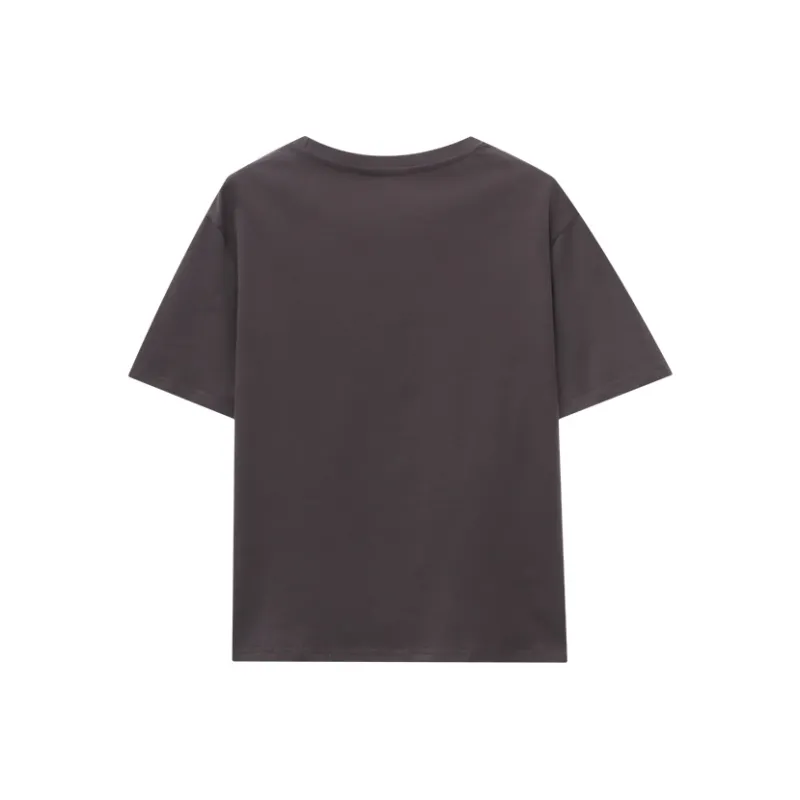 CHARM PICK T Shirts Women's Iron Gray-1
