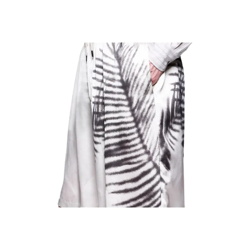 GIORGIO ARMANI Printed Cupro Flat front Bermuda Shorts-4