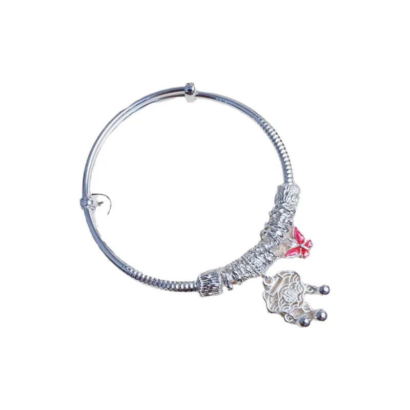 U state 999 Fine Silver Sterling Silver Bracelets Women's-0