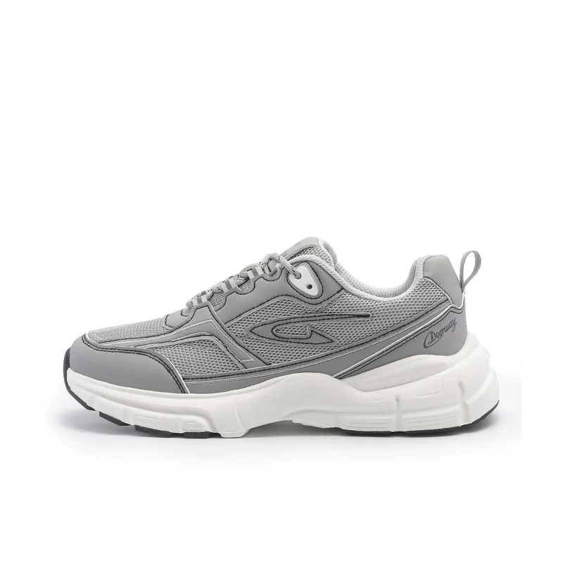 DEERWAY Abrasion Resistant Waterproof Lightweight Low Top Casual Shoes Men's Gray-0