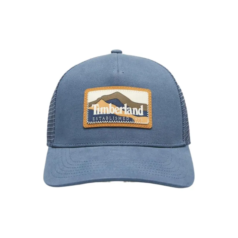 Timberland Cotton Baseball Caps Unisex Blue-1