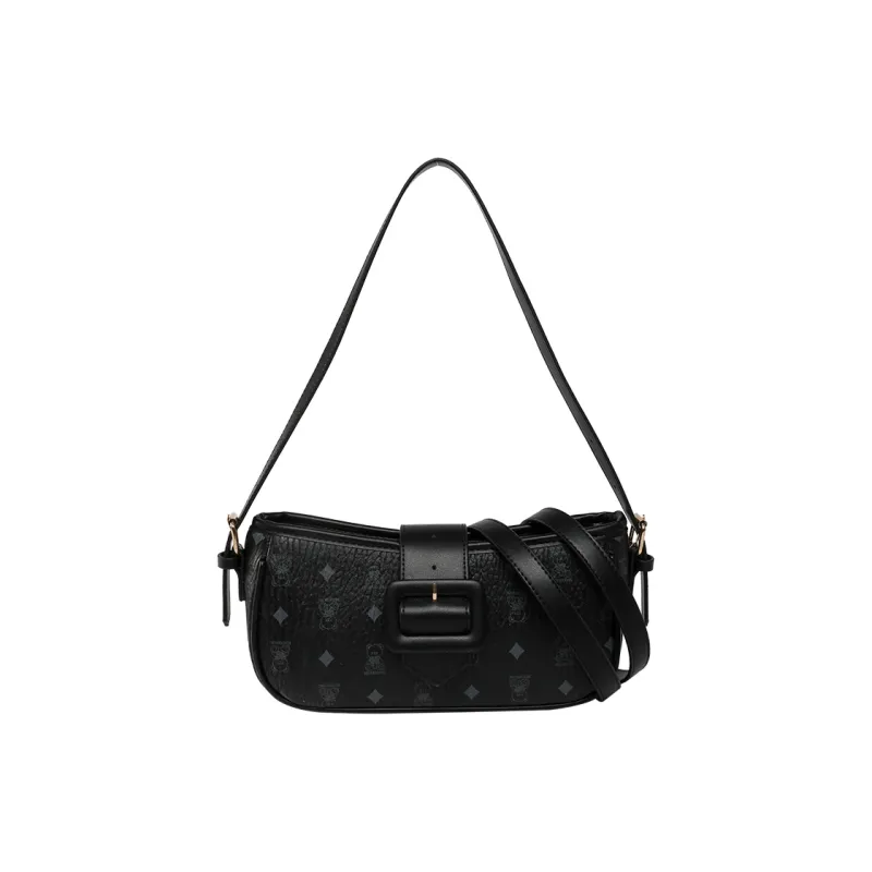 Meow In The Grass PU Shoulder Bag Women's Black/Pink/Brown/White-0