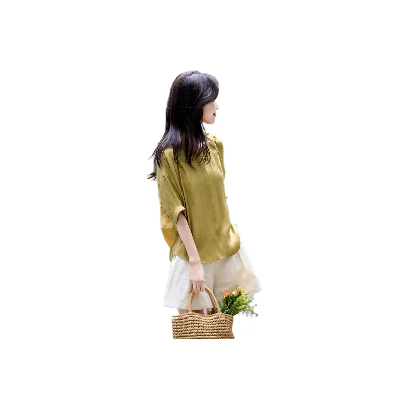 Still quiet Shirts Women's Green-0