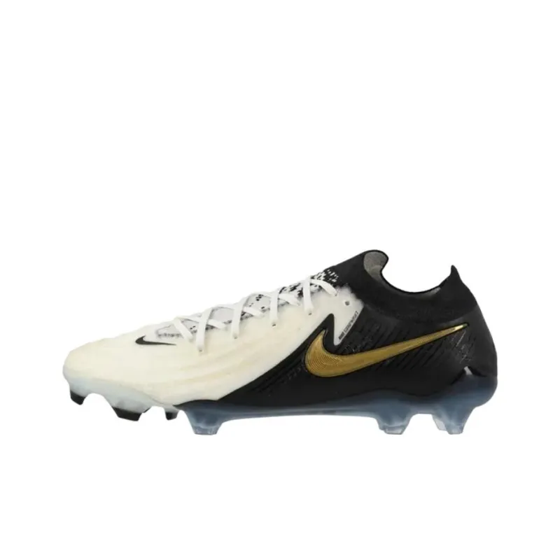 Nike Phantom GX 2 Elite Anti Slip Wear Resistant Soccer Shoes Men's White Black-0