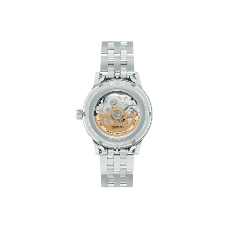 SEIKO Presage Collection Automatic Mechanical Movement Stainless Steel Strap Watch 40.5mm Men's Watches Black Dial-1