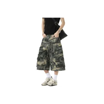 TELENT Denim Shorts Unisex Camouflage