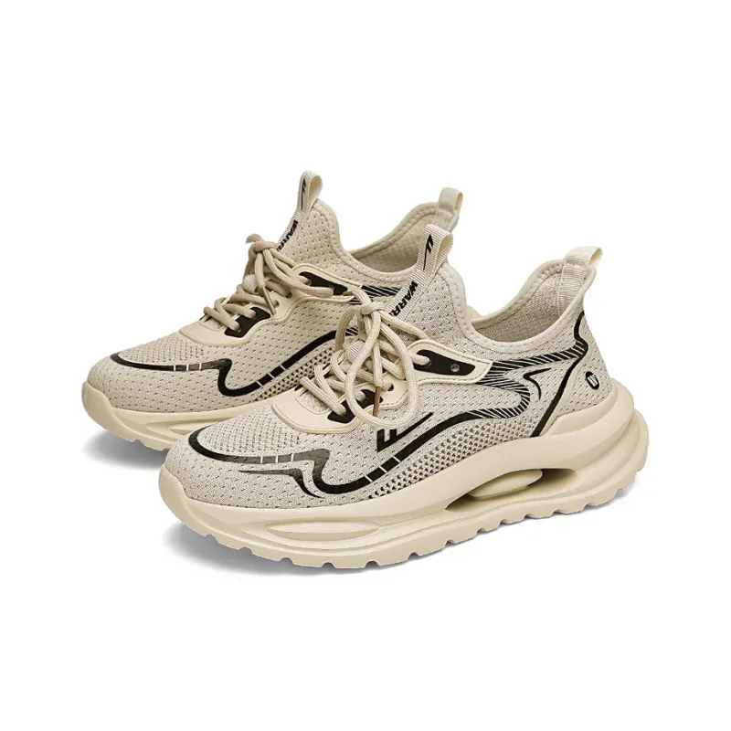 Warrior Abrasion Resistant Breathable Height Increasing Low Top Casual Running Shoes Men's-3