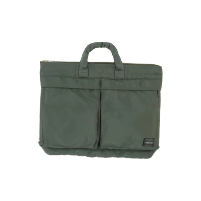 PORTER Solid Color Shoulder Bag, Crossbody Bag, Handbag Unisex Sage Green-0