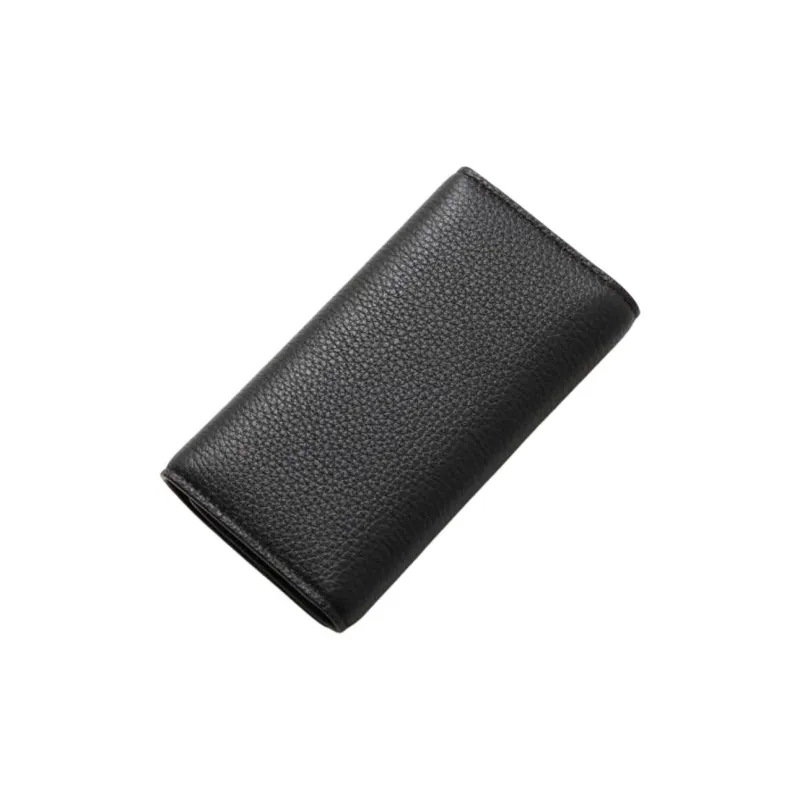 LOEWE Anagram Grain Leather Key Pouch Regular Men's Black-1