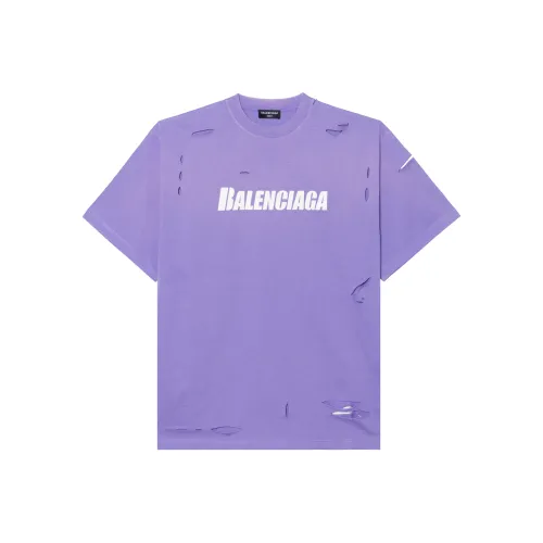 Balenciaga Boxy T Shirt 'Purple/White'