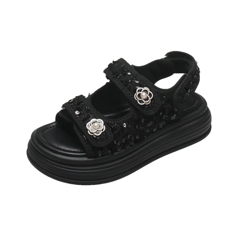 WUJI One Strap Sandals 5CM Women's-0