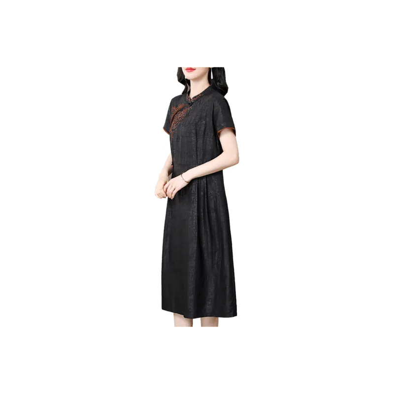 Yi Mengyuan Short Sleeved Dress Women's-1