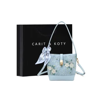 Carit&Koty Polyurethane Shoulder Bag Women's Blue