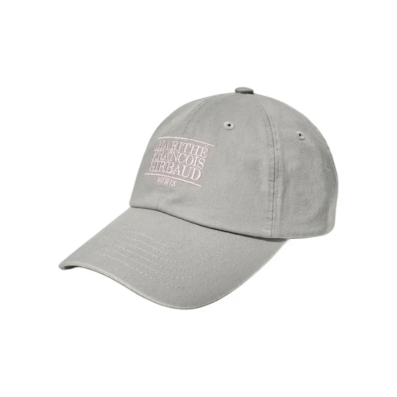 MARITHE FRANCOIS GIRBAUD Cotton Baseball Caps Unisex Light Gray-0