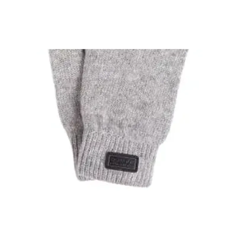 BARBOUR Wool, Polyamide Knit Gloves Unisex Gray-1