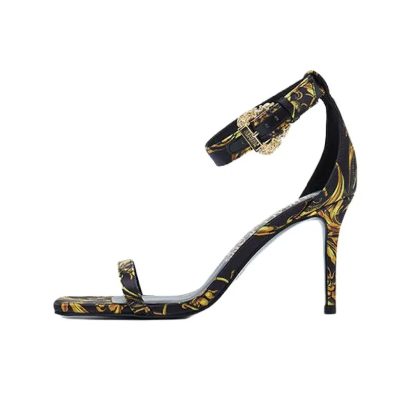 VERSACE JEANS COUTURE One Strap Sandals Women's Black-0