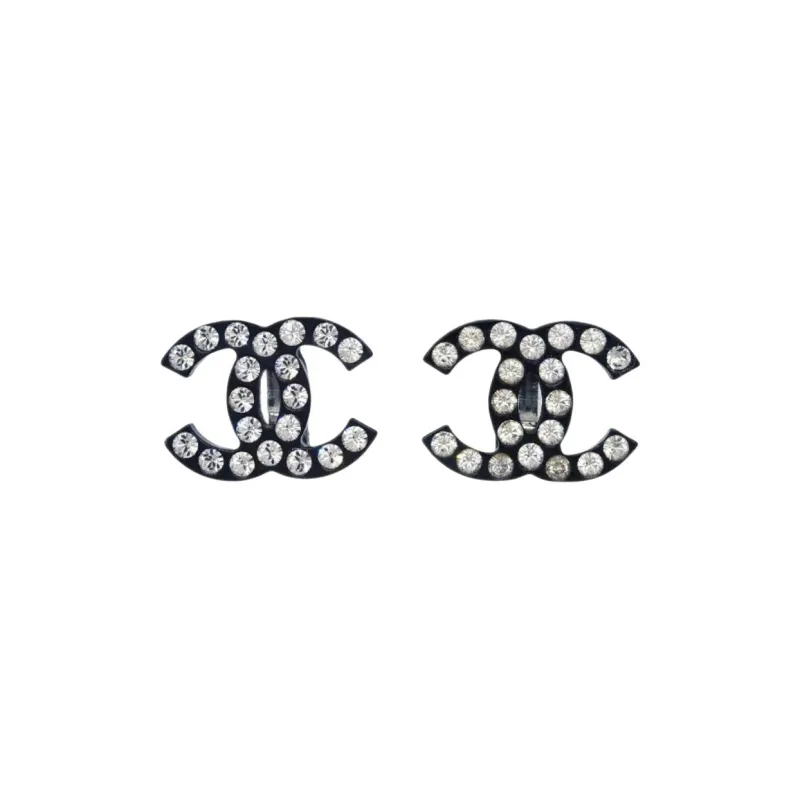 CHANEL 2005 Cc Stud Earrings-0