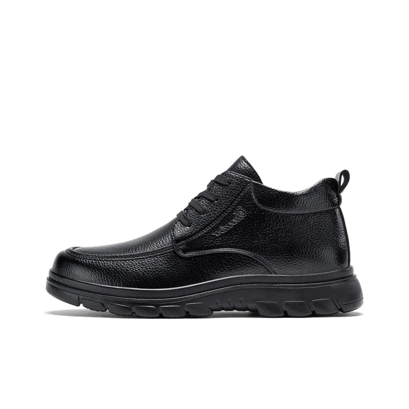 Warrior Comfortable, Versatile, And Breathable Formal Wear Casual Leather Shoes For Men, Black-0