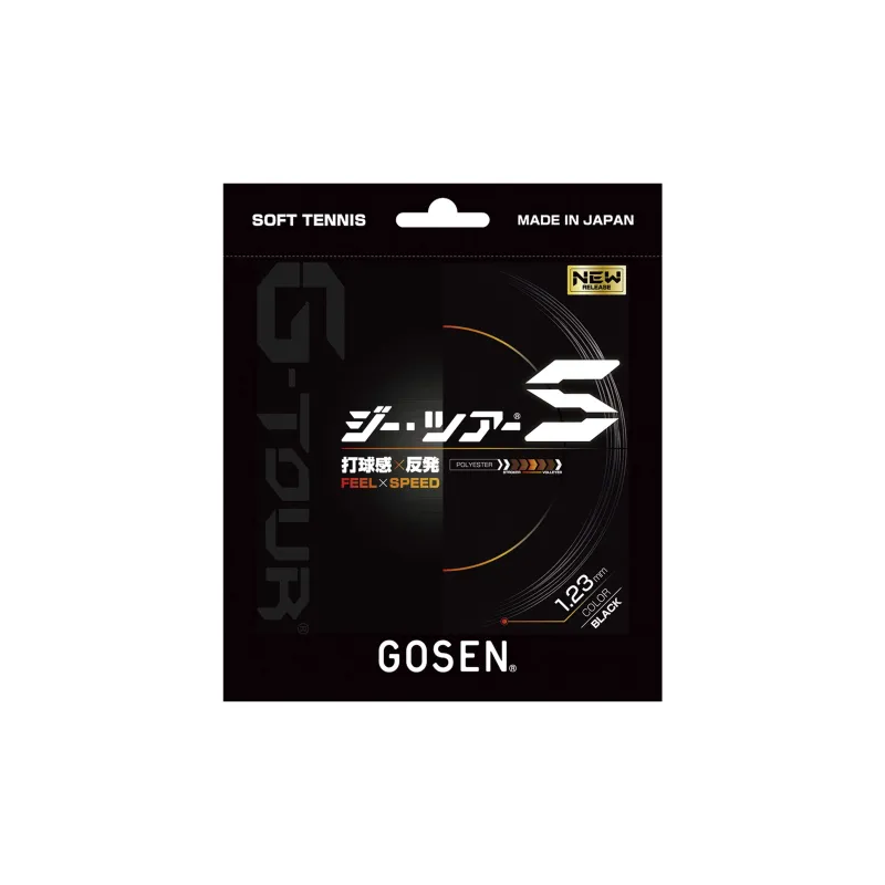GOSEN Tennis Racket Strings Polyester Unisex 1.23 Mm * 11.5 Meters Black-0