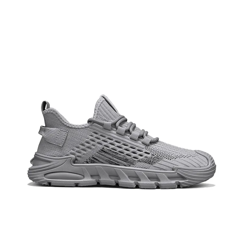 Binary Abrasion Resistant Breathable Low Top Casual Shoes Men's Gray-3