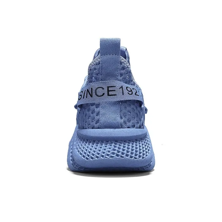 Binary Height Increasing, Abrasion Resistant, Lightweight, And Breathable Low Top Casual Shoes Men's Blue-3