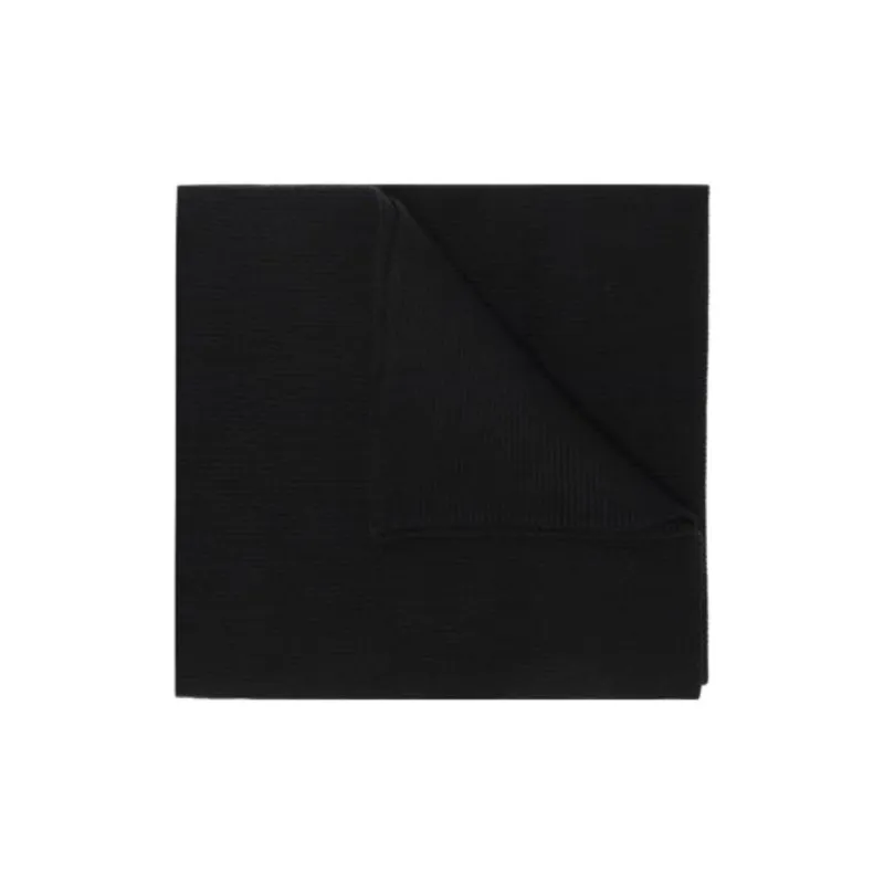 DIESEL Knitted Fabric, Wool, Cotton Knit Scarves Women's Black-0