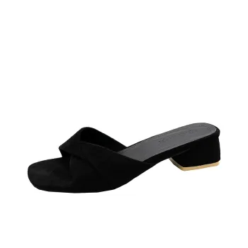 WUJI Slip Resistant Abrasion Resistant Slide Slippers Women's