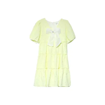 Mu Qingqing Short Sleeved Dress Women's