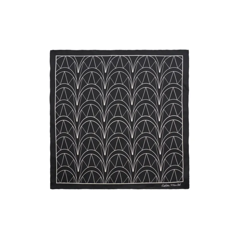 LOST PATTERN Mulberry Silk Scarves Unisex-0