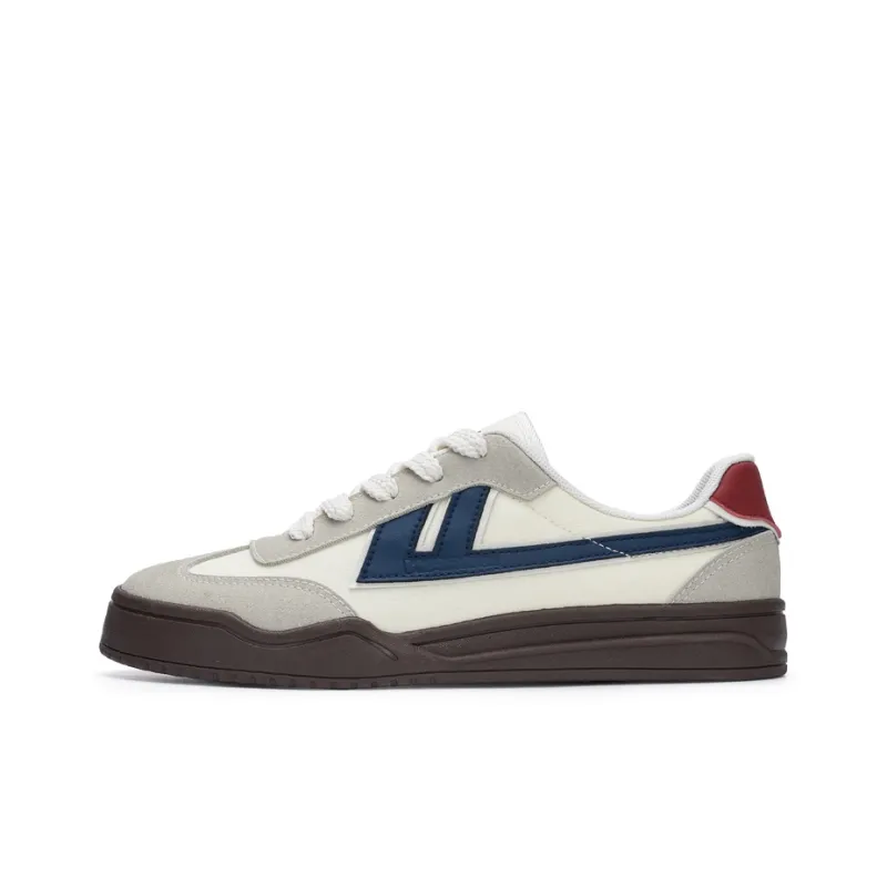 Warrior Abrasion Resistant Slip Resistant Low Top Canvas Shoes Women's Beige Gray Dark Blue-0