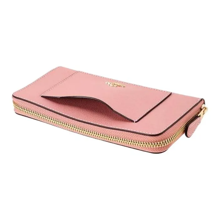 COACH Leather Wallet Trumpets Women's Cherry Blossom Pink-3