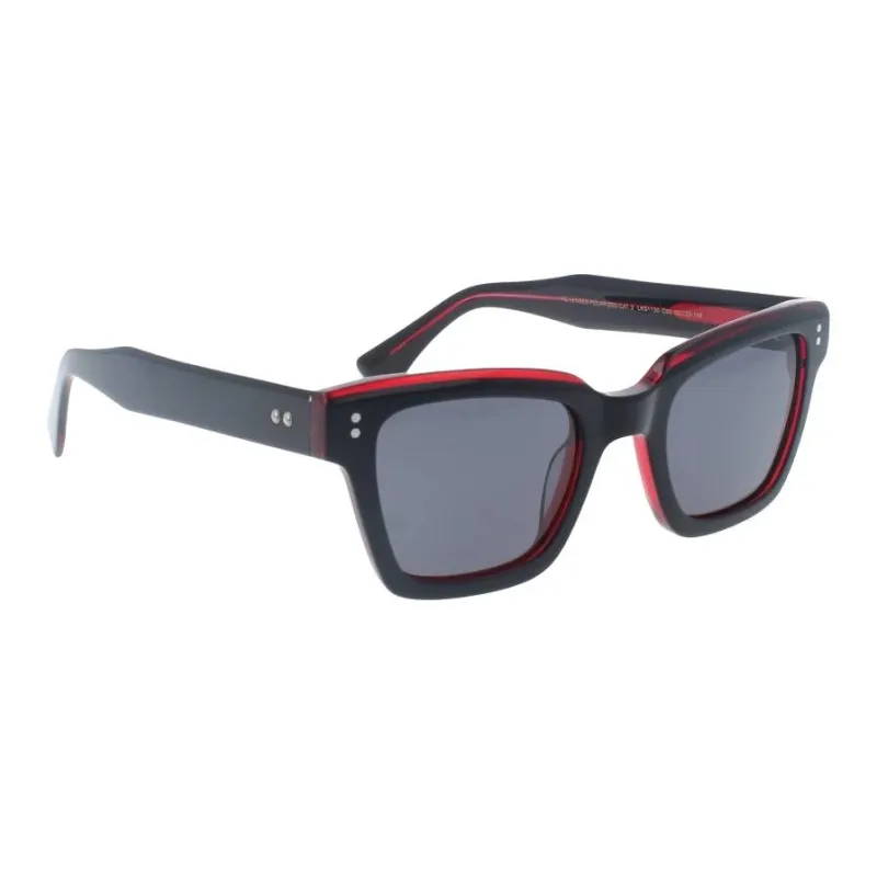 LOOK Acetate Cat Eye Sunglasses Women's Black-2