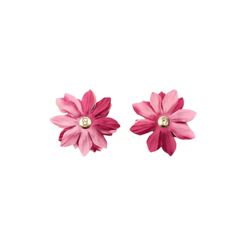 ZARA Polyester Earrings Women's Pink-2