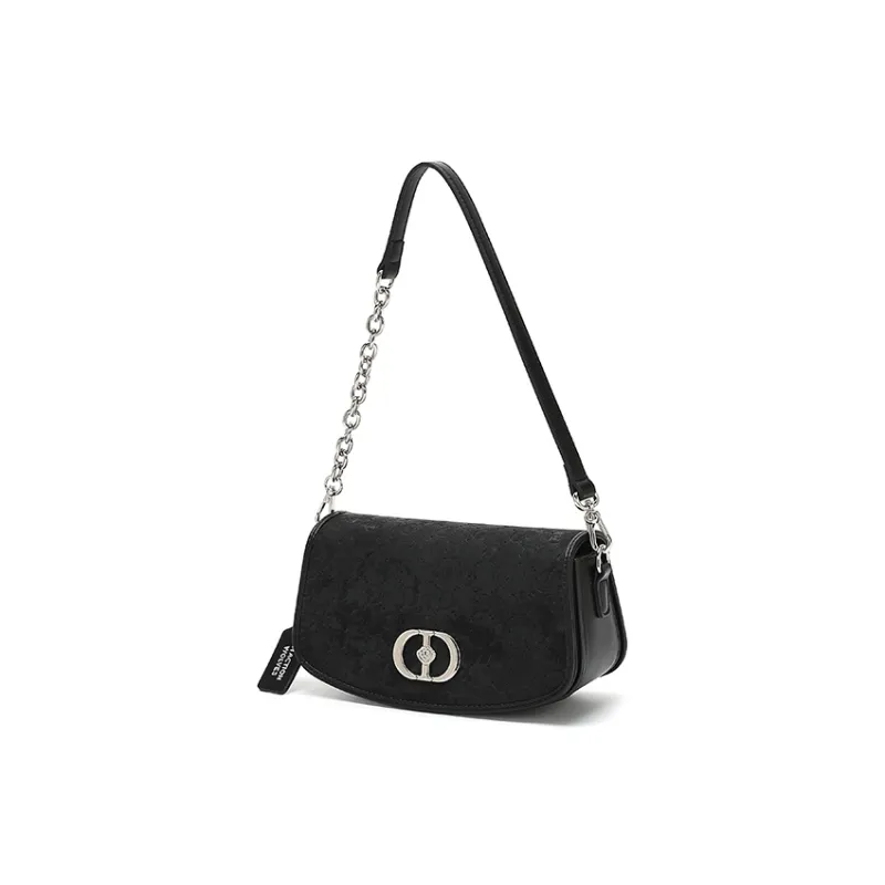 SEPTWOLVES PU Crossbody Bag, Shoulder Bag Women's Black-1