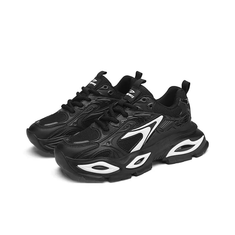 DEERWAY Shock Absorbers With Slip Resistant And Abrasion Resistant Properties Low Top Chunky Sneakers Men's-7