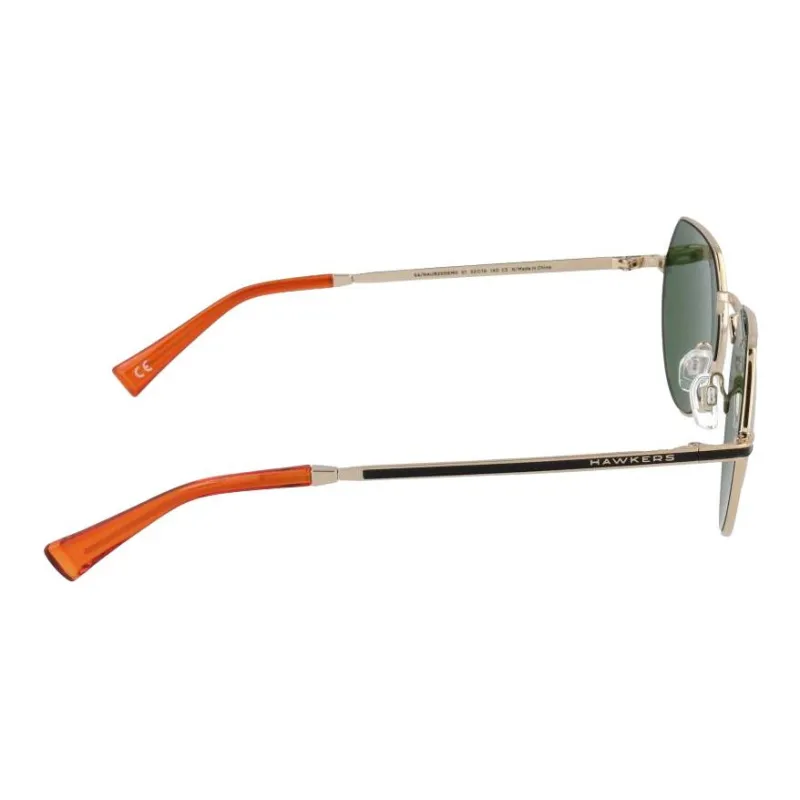 HAWKERS Metal Irregular Shape Sunglasses Unisex Gold-2