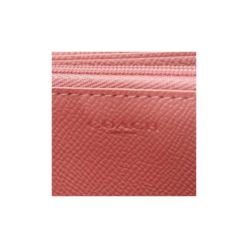 COACH Leather Wallet Trumpets Women's Cherry Blossom Pink-5