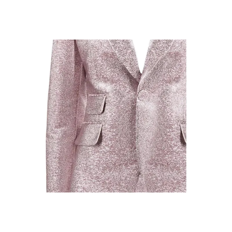 DSQUARED 2 Glitter Detail Single Breasted Blazer-4