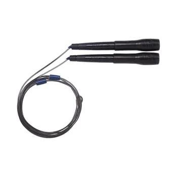 Asics Aerobic Fat Reduction Non Countable Jump Ropes Fitness Crowd PU Rope, Special Styrene Resin Controller 2.9m Black