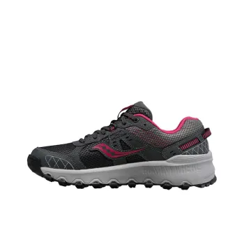 Saucony Grid Raptor TR 2 Anti Slip Wear Resistant Low Top Running Shoes Women's Gray Pink