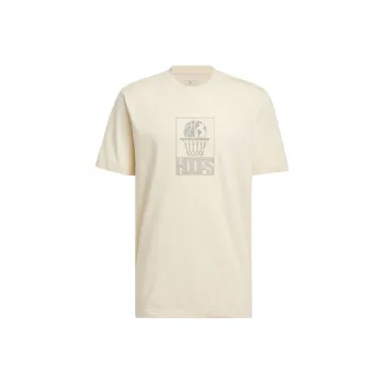 Adidas Sports Lifestyle HOOPS T Shirt Men's Apricot