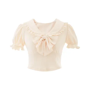Blovelan T Shirts Women's Peach Apricot