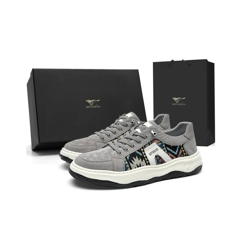 SEPTWOLVES Low Top Skateboard Shoes Men's-6