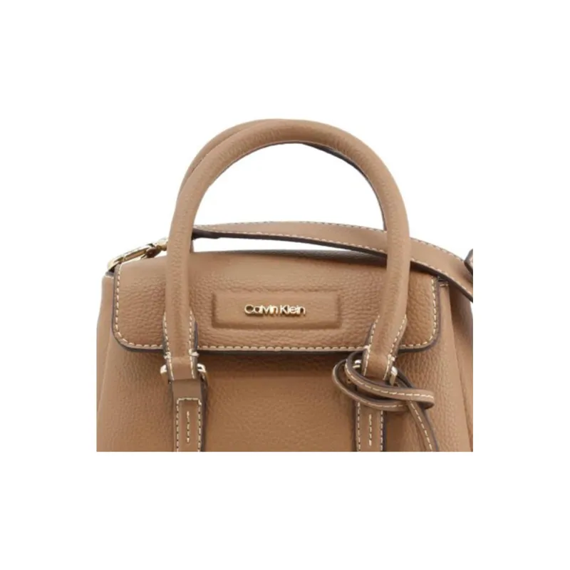 CALVIN KLEIN PU Portable Crossbody Bag, Shoulder Bag Women's Brown-4