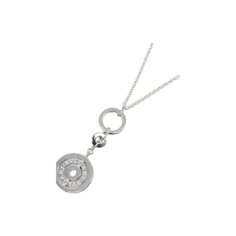 BVLGARI 2010s 18K White Gold Astrale Cherki Necklace-4