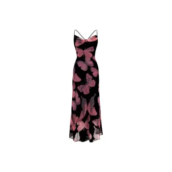 TIBINB Slip Dresses Women's Multicolor