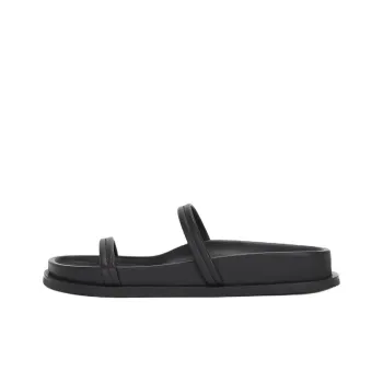 ST. AGNI Rubber Sole Slip Resistant Slide Slippers Women's Black