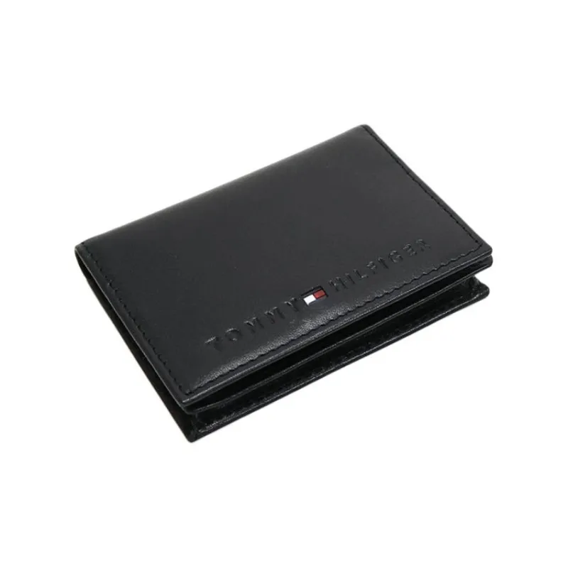 Tommy Hilfiger Leather Card Holder Men's Black-2