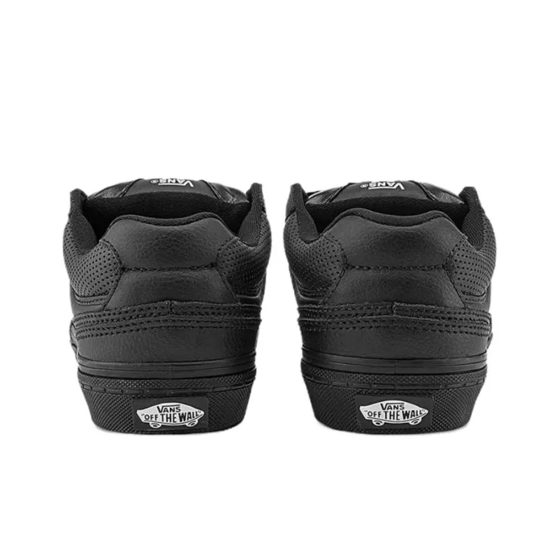 Vans Caldrone Anti Slip Wear Resistant Low Top Skateboard Shoes Women's Black-3