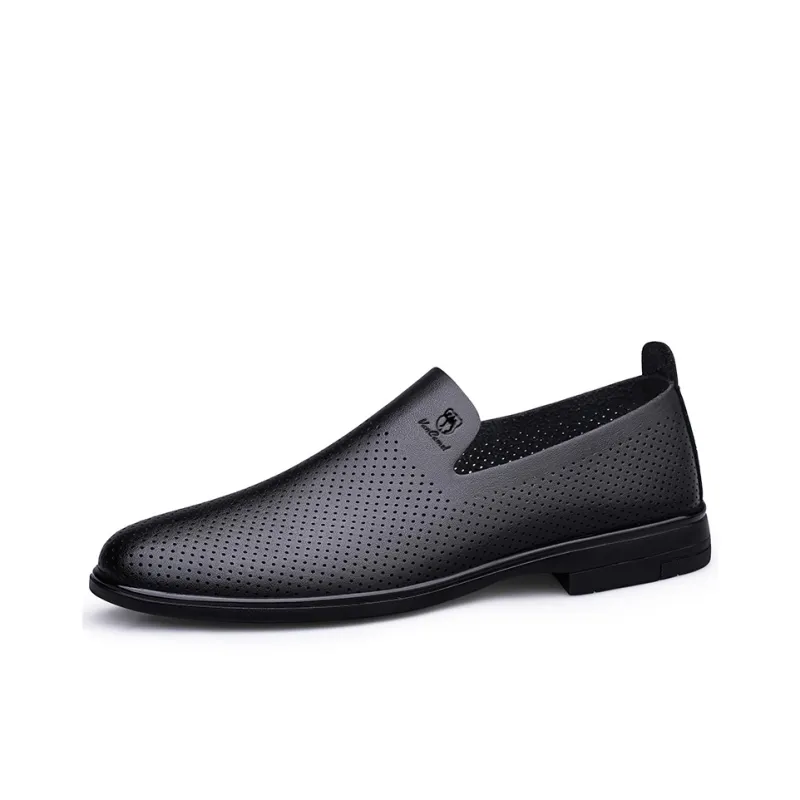VanCamel Dress Shoes Men Low Top Black/White/Blue/Gray/Black Cut Out/White Cut Out-20